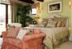 700平美式田园风格美式卧室装修图片