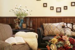 传统美式乡村风公寓 华丽复古的气质美式客厅装修图片