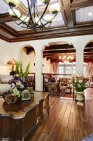 传统美式乡村风公寓 华丽复古的气质美式客厅装修图片