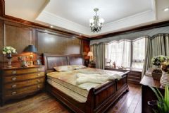 传统美式乡村风公寓 华丽复古的气质美式卧室装修图片