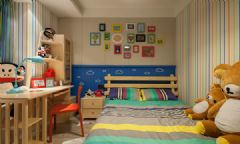 前卫时尚的七彩空间 有层次有质感的住宅现代儿童房装修图片