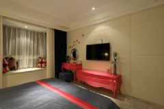 前卫时尚的七彩空间 有层次有质感的住宅现代卧室装修图片
