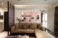 现代简约小户型婚房 精致个性生活空间现代简约客厅装修图片