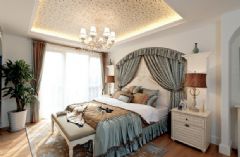清新自然地中海风别墅 精美大气的设计地中海卧室装修图片