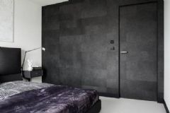 简约时尚黑白灰公寓 搭配永恒的经典简约卧室装修图片