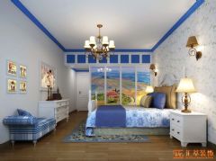 风神花园地中海风格设计地中海卧室装修图片