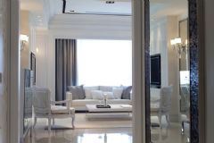 简欧风格样板房设计 明亮宽敞的住宅欧式客厅装修图片