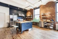 清新海军风公寓设计 营造个性居住空间现代厨房装修图片