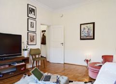 46平温馨单身公寓 随意舒适的森女之家现代客厅装修图片