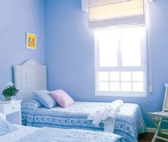 100平明亮舒适两居室 充分利用自然光现代卧室装修图片