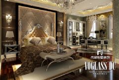 成都尚层装饰别墅装修欧式奢华风格案例欧式卧室装修图片
