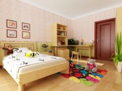 138平现代中式混搭公寓现代儿童房装修图片