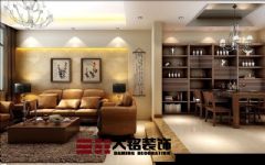 郑州复式楼装修新中式风格设计中式客厅装修图片