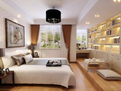 168平中式时尚阳光公寓中式卧室装修图片