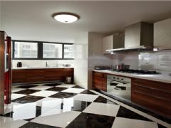 成都尚层装饰别墅装修欧美风格案例欣赏（二十一）美式厨房装修图片