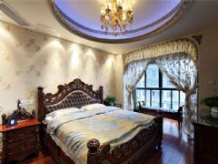 成都尚层装饰别墅装修欧美风格案例欣赏（二十一）美式卧室装修图片