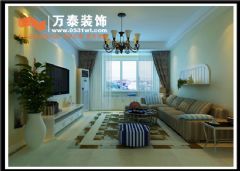 中海国际107平现代简约风格现代简约客厅装修图片