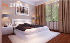绿城百合125平简约风格装修案例现代卧室装修图片