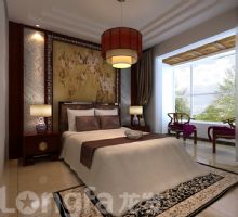 纯棉时代新中式中式卧室装修图片