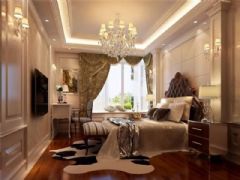 成都尚层装饰别墅装修欧美风格案例（二十七）欧式卧室装修图片
