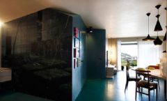 65平米多彩小户型公寓 有活力够时髦现代客厅装修图片