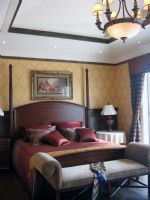 美式风格的豪华别墅美式卧室装修图片