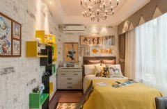 华润悦府220平米户型方案展示现代卧室装修图片