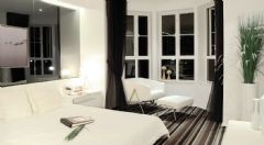 现代黑白风格两室两厅装修图现代卧室装修图片