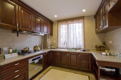 中式风格豪华复式设计效果图中式厨房装修图片