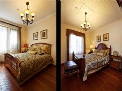 成都尚层装饰别墅装修托斯卡纳风格经典案例欣赏美式卧室装修图片