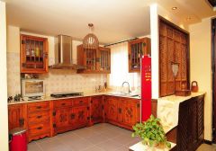 东南亚复古风格别墅古典厨房装修图片