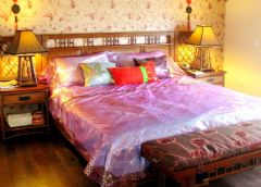 东南亚复古风格别墅古典卧室装修图片