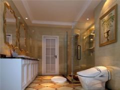 成都尚层装饰别墅装修西式古典风格案例效果图（二）古典卫生间装修图片