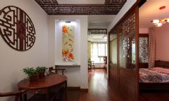 中式风格小户型室内装修图中式过道装修图片