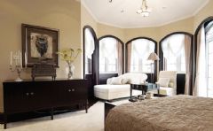 现代美式风格别墅装修效果图美式卧室装修图片