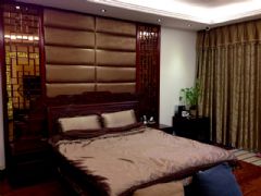 现代中式家装中式卧室装修图片