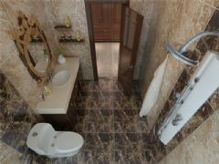 成都尚层装饰别墅装修西式古典风格案例效果图（十一）古典卫生间装修图片