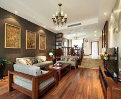 木质古典古典客厅装修图片