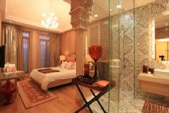 摩洛哥中式奢华混搭别墅中式卧室装修图片