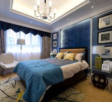 130平地中海精品公寓地中海风格卧室装修图片