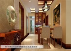 盘山别墅室内设计——东方晨光中式餐厅装修图片