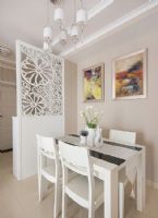 白色温馨现代客厅装修图片