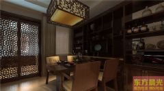 简洁大方中式别墅设计效果图中式餐厅装修图片