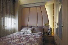 136平现代时尚公寓现代卧室装修图片