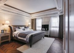 185平新美式大气时尚公寓现代卧室装修图片