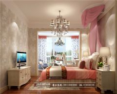 佳乐国际城150平米美式卧室装修图片
