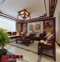 中国风中式别墅装修设计中式客厅装修图片
