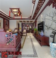 中国风中式别墅装修设计中式客厅装修图片