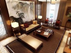 2014最新中式客厅设计中式客厅装修图片