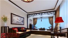 北京现代四合院别墅设计中式客厅装修图片